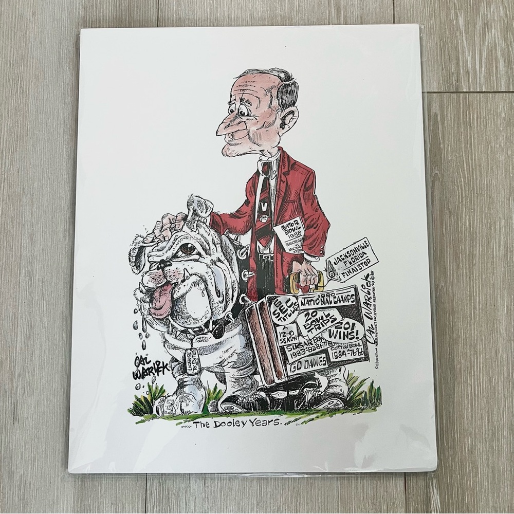 Georgia Bulldawgs Print Art - The Dooley Years